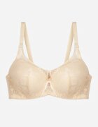 love magnolia Sutien Bej cu Dantelă și Inserție Transparentă Heliphine