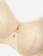 love magnolia Sutien Bej cu Dantelă și Inserție Transparentă Heliphine