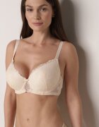 love magnolia Sutien Bej cu dantelă și ornament metalic Valzedia