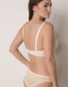 love magnolia Sutien Bej cu dantelă și ornament metalic Valzedia