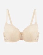 love magnolia Sutien Bej cu dantelă și ornament metalic Valzedia