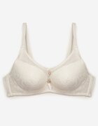 love magnolia Sutien Bej deschis Full Cup cu Dantelă și Catarame Metalice cu Zirconii Cindella