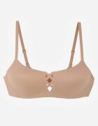 love magnolia Sutien Bej închis Neted cu imitație decorativă de șireturi Azivene