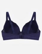 love magnolia Sutien Bleumarin cu Dantelă și Ornament Metalic Valzedia
