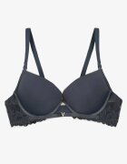 love magnolia Sutien bleumarin Push-Up cu bandă dantelată Sarolin