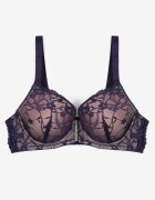 love magnolia Sutien Bleumarin-Roz din Dantelă Decorat cu Zirconii