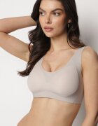 love magnolia Sutien Braletă bej deschis cu finisaj neted Fenllisa