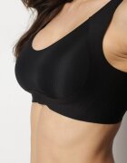 love magnolia Sutien Braletă Negru cu finisaj neted Fenllisa