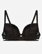 love magnolia Sutien Clasic Negru Decorat cu Dantelă și Aplicație Metheis