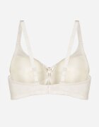 love magnolia Sutien dantelat bej deschis decorat cu inimă de zirconiu Galirope