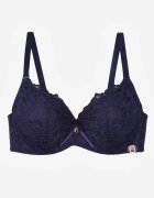 love magnolia Sutien de dantelă bleumarin cu fundiță Nealenia