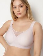 love magnolia Sutien Fioletowy Neted cu Inserție din plasă și Bretele late Salandrea