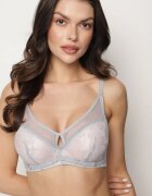 love magnolia Sutien Gri-Roz cu Decorațiuni din Dantelă și Bretele Detașabile Renarra