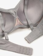 love magnolia Sutien Gri-Roz cu Decorațiuni din Dantelă și Bretele Detașabile Renarra