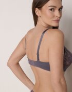 love magnolia Sutien Gri-Roz de dantelă cu fundiță Nealenia