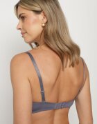 love magnolia Sutien Gri-Roz Decorat cu Dantelă și cu Inimă din Zirconiu Fannel