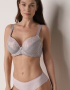 love magnolia Sutien Gri-Roz Decorat cu Zirconii și Dantelă Corraella