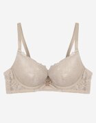 love magnolia Sutien Gri Tip Push-Up Decorat Cu Dantelă Benzi și Aplicație Ezinzee