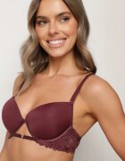 love magnolia Sutien Mov închis Push-Up cu bandă din dantelă Sarolin