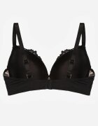 love magnolia Sutien Negru-Bej cu Dantelă și Inimă cu Zirconii Coratune