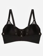 love magnolia Sutien Negru-Bej cu Dantelă și Inserție Transparentă Heliphine