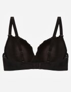 love magnolia Sutien Negru cu Dantelă și Inimă din Zirconiu Coratune