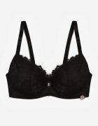love magnolia Sutien Negru Din dantelă cu fundiță Nealenia