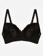 love magnolia Sutien Negru Din dantelă cu fundiță Nealenia