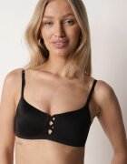 love magnolia Sutien Negru Neted cu Imitație decorativă de înșnurare Azivene
