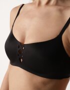 love magnolia Sutien Negru Neted cu Imitație decorativă de înșnurare Azivene