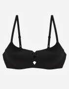 love magnolia Sutien Negru Neted cu Imitație decorativă de înșnurare Azivene