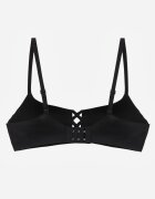 love magnolia Sutien Negru Neted cu Imitație decorativă de înșnurare Azivene