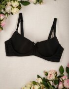 love magnolia Sutien Negru Push Up cu Decupaje pe Laterale Shieso
