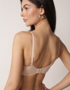 love magnolia Sutien Neted Bej cu Imitație Decorativă de Șireturi Azivene