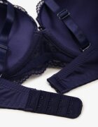 love magnolia Sutien Push Up Bleu marin cu ornamente din dantelă Liobelle