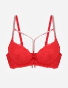 love magnolia Sutien Roșu cu Dantelă și Bretele Decorative Korzedi