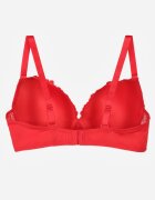 love magnolia Sutien Roșu cu Dantelă și Inimă cu Zirconii Coratune