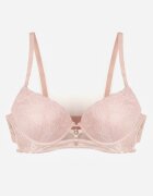 love magnolia Sutien Roz Clasic Decorat cu Dantelă și Aplicație Metheis