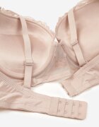 love magnolia Sutien Roz Tip Push-Up Decorat cu dantelă curele și aplicație Ezinzee