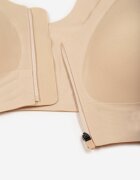 love magnolia Sutien Sport Bej deschis cu Fermoar în Față Eziline