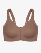 love magnolia Sutien Sport Bej închis cu Fermoar în față Eziline