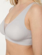 love magnolia Sutien Sport Gri cu Plasa și Detalii tip Corset Saliatessa