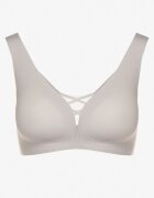 love magnolia Sutien Sport Gri cu Plasa și Detalii tip Corset Saliatessa