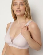 love magnolia Sutien sport Roz deschis cu inserții de plasă și decor cu aspect de corset Saliatessa