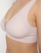 love magnolia Sutien sport Roz deschis cu inserții de plasă și decor cu aspect de corset Saliatessa