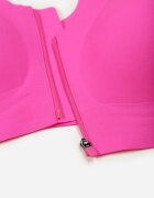 love magnolia Sutien Sportiv Fucsia cu Fermoar în Față Eziline