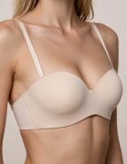 love magnolia Sutien tip balconetă simplu fără sârmă cu bretele detașabile Lelosa Bej
