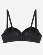 love magnolia Sutien tip balconetă simplu fără sârmă cu bretele detașabile Lelosa Negru