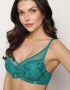 love magnolia Sutien Verde cu Decorațiuni din Dantelă și Bretele Detașabile Renarra