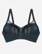 love magnolia Sutien Verde închis cu Dantelă și Inserție Transparentă Heliphine